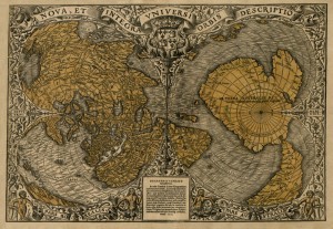 111.Mapa swiata The Oronteus Finaeus (Oronce Fine) 1531 kopia