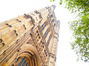 The Houses of Parliament.