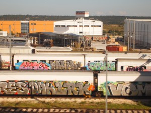 Graffitis en trenes